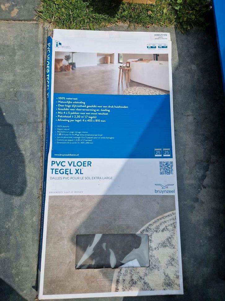 PVC klik vloer Bruynzeel Vlieland circa 18m2 incl ondervloer, Huis en Inrichting, Stoffering | Vloerbedekking, Zo goed als nieuw