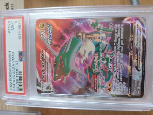 Rayquaza trainer gallery #TG20 silver tempest PSA9, Hobby en Vrije tijd, Verzamelkaartspellen | Pokémon, Zo goed als nieuw, Ophalen of Verzenden