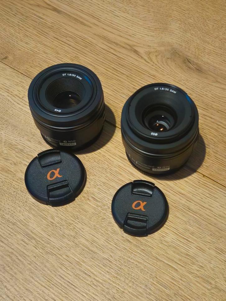 Sony APS-C A-Mount Prime Lenzen: 35mm & 50mm, Audio, Tv en Foto, Fotografie | Lenzen en Objectieven, Gebruikt, Standaardlens, Ophalen of Verzenden