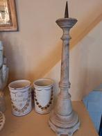 antieke marmeren kandelaar, Antiek en Kunst, Ophalen of Verzenden