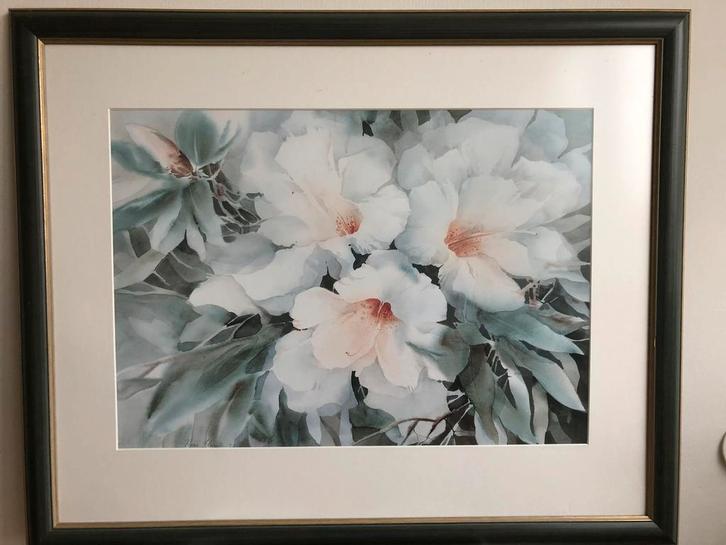 Schilderij met bloemen, Antiek en Kunst, Kunst | Tekeningen en Foto's, Ophalen