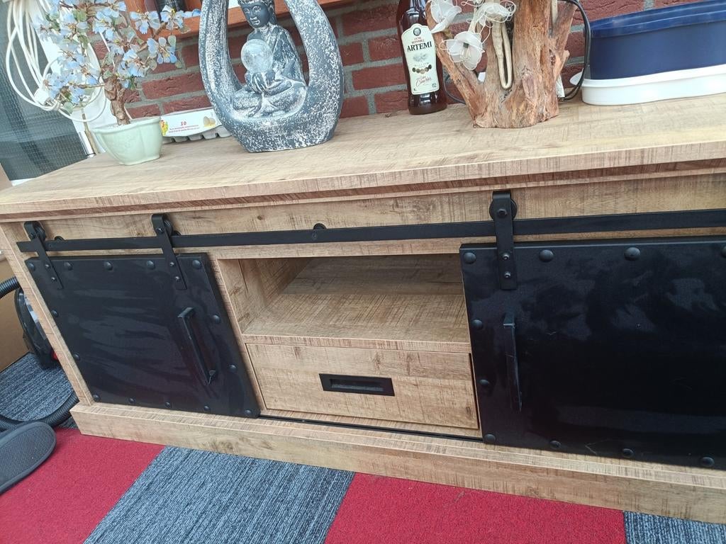 Tv meubel Ibiza stijl, Ophalen, 150 tot 200 cm, Zo goed als nieuw, Minder dan 100 cm