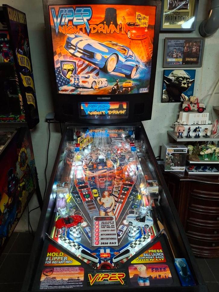 Viper Night Drivin' Flipperkast, Verzamelen, Automaten | Flipperkasten, Gebruikt, Dot-matrix, Flipperkast, Sega, Ophalen