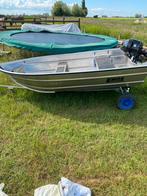 Emok 300 aluminium boot met 6pk 4 takt mercury, Watersport en Boten, Kano's, Ophalen, Twee personen, Overige typen