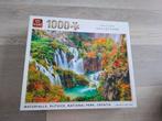 King 1000 stukjes - Watervallen Plitvice, Kroatië, Ophalen of Verzenden, 500 t/m 1500 stukjes, Zo goed als nieuw, Legpuzzel