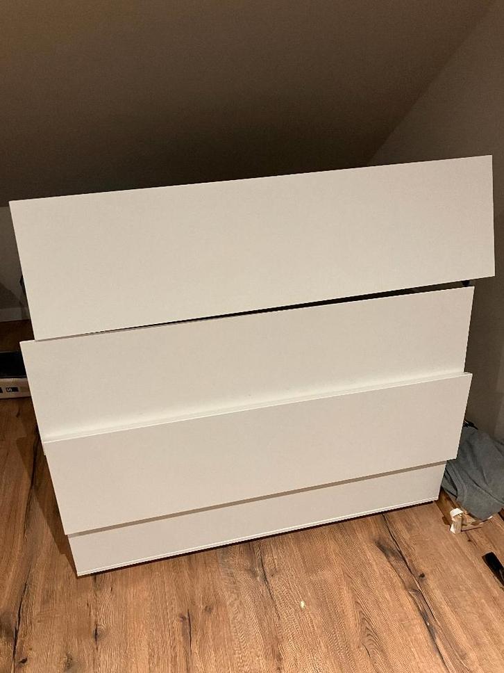 ikea MALM bedlade 4 stuks, Huis en Inrichting, Slaapkamer | Bedden, Zo goed als nieuw, Eenpersoons, Hout, Wit, Ophalen