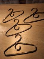 houten rotan bamboe retro kledinghangers vintage 6 stuks, Ophalen of Verzenden, Gebruikt, Hout
