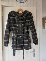 Schote ruit stoffen winterjas maat L, Verzenden, Zo goed als nieuw, Maat 38/40 (M), Zwart