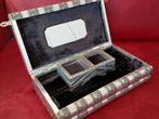 Prachtige vintage grote uitklapbare sieradendoos / beautycas, Sieraden, Tassen en Uiterlijk, Beautycases, Ophalen of Verzenden
