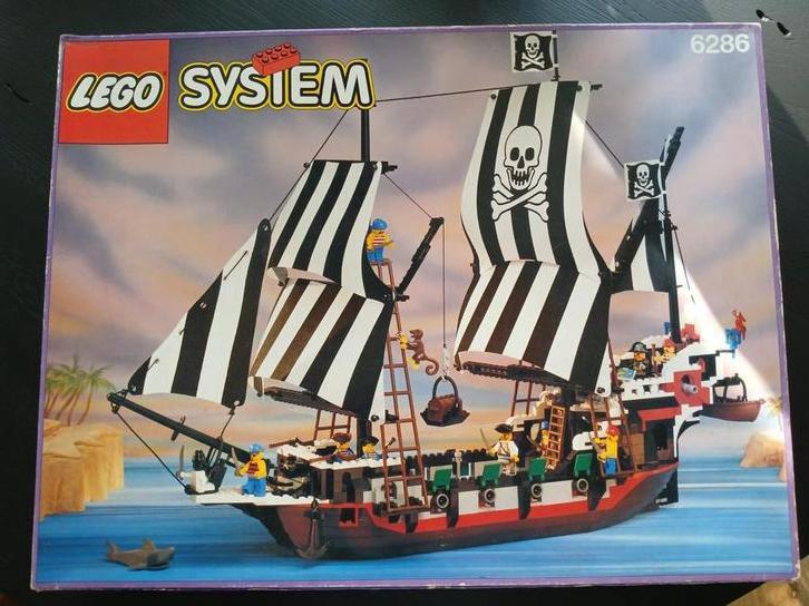 Lego Piratenschip 6286 - Complete Set! Met inlay en doos!!, Kinderen en Baby's, Speelgoed | Duplo en Lego, Zo goed als nieuw, Lego
