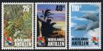 Nederlandse Antillen 1338/1340 postfris Vogel Dolfijnen 2001, Postzegels en Munten, Postzegels | Nederlandse Antillen en Aruba
