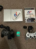Ps2 slim zilver - 2x controller - Gran turismo 4 game, Spelcomputers en Games, Spelcomputers | Sony PlayStation 2, Gebruikt, Z