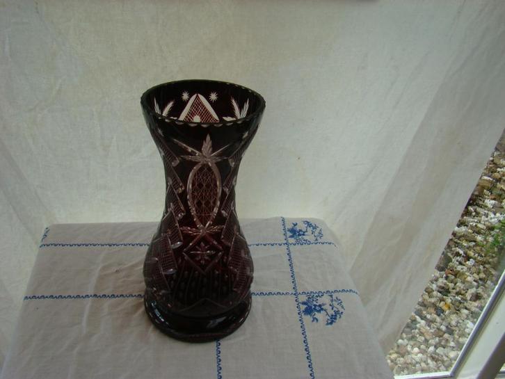 Vazen Boheems, Antiek en Kunst, Antiek | Glas en Kristal, Ophalen of Verzenden