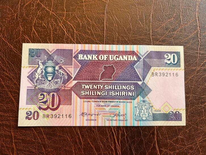 Oeganda twintig shilling 1988, Postzegels en Munten, Bankbiljetten | Afrika, Los biljet, Overige landen, Ophalen of Verzenden