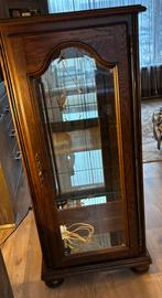 Mooie vitrinekast, Ophalen, Eikenhout, 50 tot 100 cm, 150 tot 200 cm