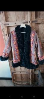 Afghaanse lammycoat jas, Kleding | Dames, Jassen | Winter, Ophalen of Verzenden, Zo goed als nieuw, Maat 38/40 (M), Zwart