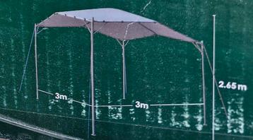 Partytent Gazebo 3x3 & 2,65 hoog beschikbaar voor biedingen