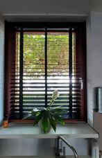 Zwarte brede houten lamellen luxaflex, Huis en Inrichting, Ophalen, Zo goed als nieuw, Zwart, 50 tot 100 cm