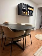 Eettafel handgemaakt 160*90, Huis en Inrichting, Tafels | Eettafels, Ophalen, 50 tot 100 cm, Zo goed als nieuw, 150 tot 200 cm