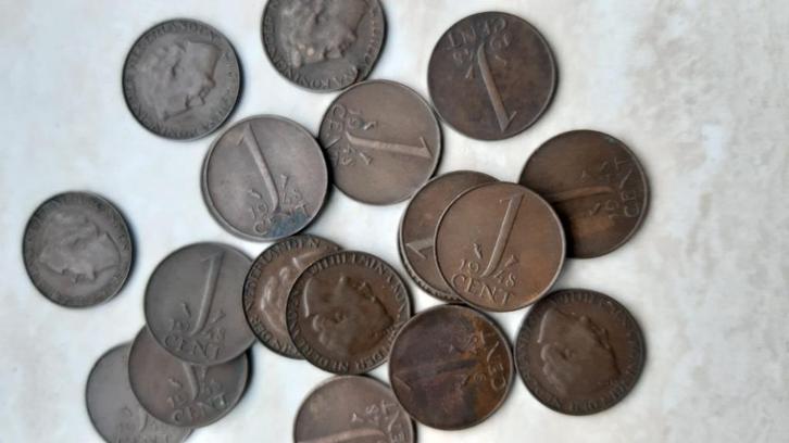 Nederlands Wilhelmina centen en een dubbeltje, Postzegels en Munten, Munten | Nederland, Losse munt, Koningin Wilhelmina, Ophalen of Verzenden