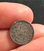 10 cents 1897 zonder punt, Postzegels en Munten, Munten | Nederland, Zilver, Ophalen of Verzenden, 10 cent, Koningin Wilhelmina