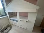 Kinderbed huisje, Ophalen, 85 tot 100 cm, Zo goed als nieuw, Lattenbodem