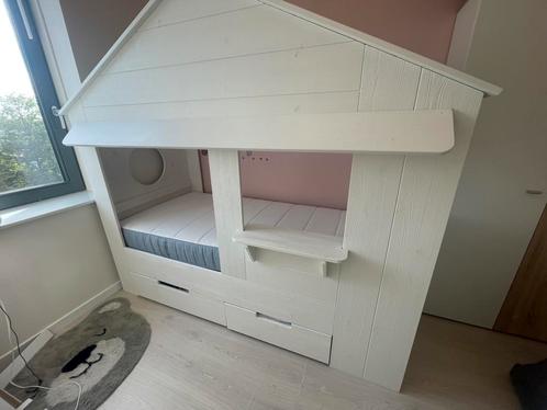 Kinderbed huisje, Kinderen en Baby's, Kinderkamer | Bedden, Zo goed als nieuw, 180 cm of meer, 85 tot 100 cm, Lattenbodem, Ophalen