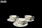 3 Hutschenreuther Kop & Schotel – Silvya – Decor Magnolia, Antiek en Kunst, Antiek | Servies los, Ophalen of Verzenden