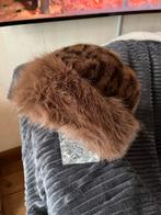 Warme bontmuts, Ophalen of Verzenden, Zo goed als nieuw, One size fits all, Hoed