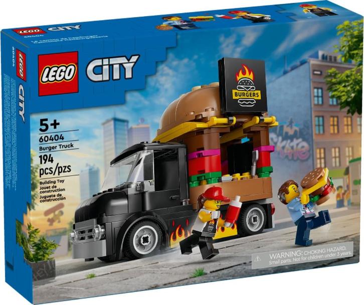 Lego City set 60404 Burger Truck, Kinderen en Baby's, Speelgoed | Duplo en Lego, Nieuw, Lego, Complete set, Ophalen of Verzenden
