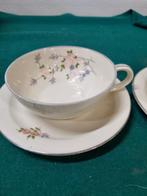 -	Thee koppen en schotels jager antiek, Huis en Inrichting, Keuken | Servies, Ophalen of Verzenden, 'T Olde Gre-j, Info@toldegrej.nl