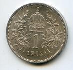 Oostenrijk 1 Corona 1914 Appart met deels lagere rand PR/UNC, Verzenden, Oostenrijk, Zilver