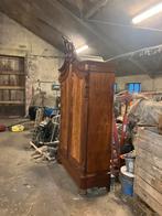 Antieke mahoniehouten biedermeier kuifkast, Ophalen