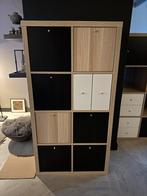 IKEA Kallax inzet lades en deurtjes zwart, wit en beige, Ophalen, Overige materialen, Minder dan 50 cm, Gebruikt