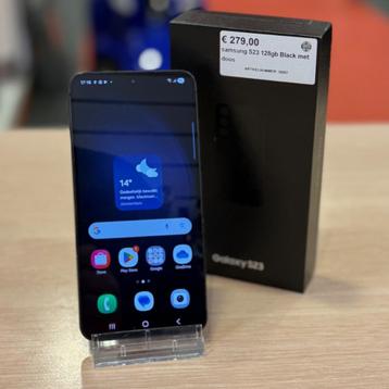 Samsung Galaxy S23 128gb Black in prima staat in doos beschikbaar voor biedingen