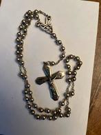 Antieke zware zilveren Rozenkrans, Antiek en Kunst, Antiek | Goud en Zilver, Verzenden