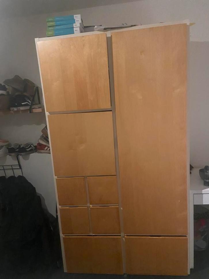 Ruime IKEA kast met vakken, Huis en Inrichting, Kasten | Kledingkasten, Gebruikt, 200 cm of meer, 100 tot 150 cm, 50 tot 75 cm