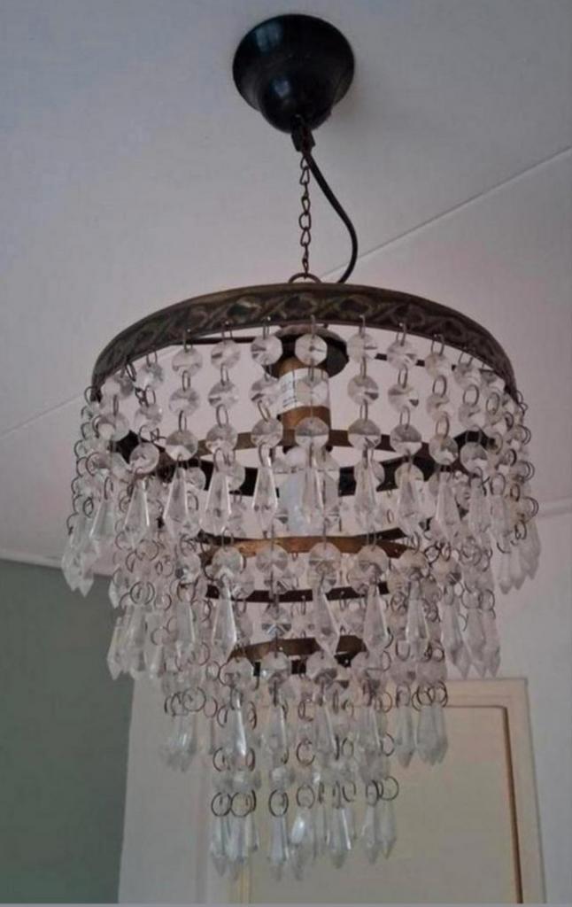 Kroonluchtertje, Huis en Inrichting, Lampen | Kroonluchters, Metaal, Ophalen of Verzenden