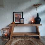 ⭐ Steigerhouten bankje, Huis en Inrichting, Tafels | Sidetables, Ophalen, 50 tot 100 cm, Nieuw, 25 tot 50 cm