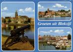 Groeten uit Blokzijl - 3 afb - 1986 gelopen, Ophalen of Verzenden, 1980 tot heden, Gelopen, Overijssel