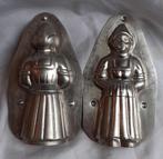 Te koop gevraagd: Oude metalen dubbele CHOCOLADE VORMEN, Antiek en Kunst, Ophalen of Verzenden