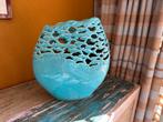 Blauwe Design Vaas - Aardewerk, Huis en Inrichting, Woonaccessoires | Vazen, 50 tot 75 cm, Blauw, Aardewerk of Porselein, Ophalen of Verzenden