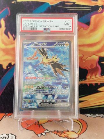 PSA 9 Zapdos EX - Mew 151 - 202/165 - Alternate Art beschikbaar voor biedingen
