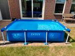 Intex zwembad 2,6 x 1,6 x 0,65m incl afdekzeil en warmtezeil, Ophalen, Gebruikt, Minder dan 80 cm, Minder dan 200 cm