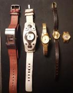 5 dameshorloges o.a. Diesel en Fossil, Staal, Fossil, Polshorloge, Ophalen of Verzenden