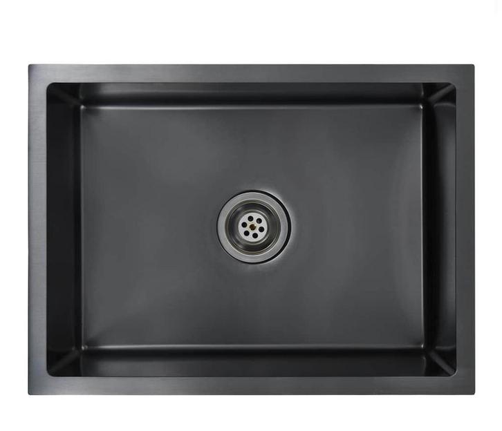 Gootsteen handgemaakt roestvrij staal zwart, nieuw in doos, Huis en Inrichting, Keuken | Keukenelementen, Nieuw, Minder dan 100 cm