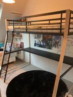 Hoogslaper met bureau, Ophalen, Eenpersoons, Zo goed als nieuw, 200 cm