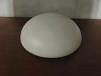 Vintage Opaline Plafondlamp - 30cm - Melkglas, Ophalen of Verzenden