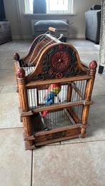 ZELDZAME Vintage india vogelkooi van hout en draad,, Ophalen of Verzenden, Zo goed als nieuw