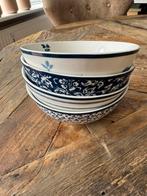 Laura Ashley kommen (klein), blauw/wit 4 stuks, Huis en Inrichting, Keuken | Servies, Ophalen, Nieuw, Kom(men), Overige stijlen